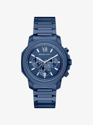 Oversized Prescott Blue-Tone Watch