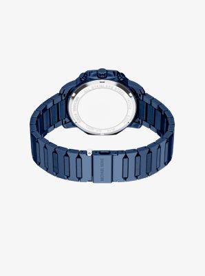 Oversized Prescott Blue-Tone Watch