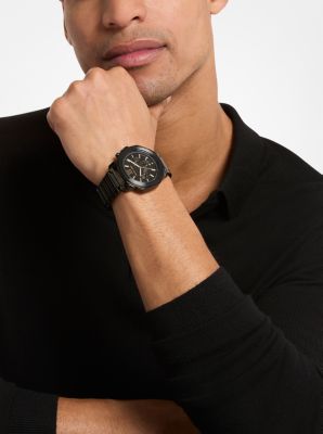 Oversized Prescott Black-Tone Watch