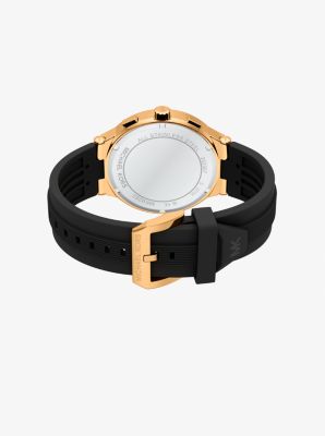 Oversized Billie Gold-Tone and Silicone Watch