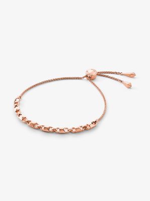 Armband Mercer Link aus Sterlingsilber mit Edelmetallbeschichtung und Schiebeknoten image number 0