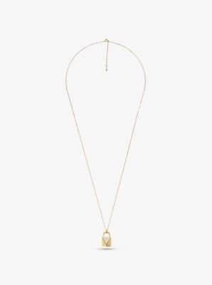 michael kors lock necklace