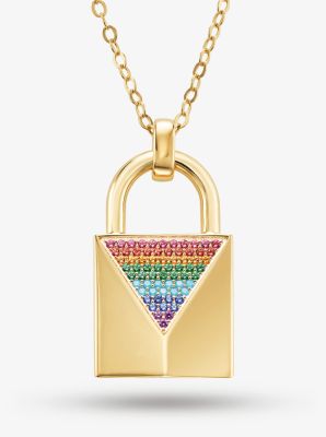 michael kors necklace lock