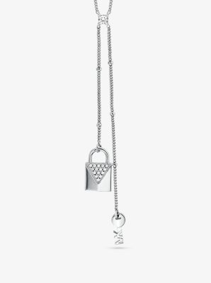 Michael kors padlock clearance necklace