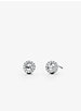Precious Metal-Plated Sterling Silver Pavé Logo Studs image number 0