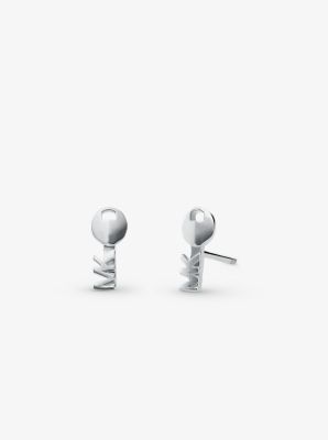 Precious Metal-Plated Sterling Silver Key Studs image number 0