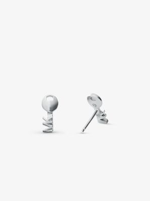 Precious Metal-Plated Sterling Silver Key Studs image number 1