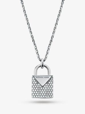 Mk padlock deals necklace