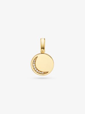 14K Gold-Plated Sterling Silver Crescent Charm image number 0