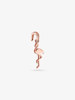 14K Rose Gold-Plated Sterling Silver Flamingo Charm