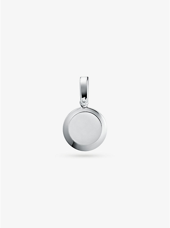 Precious Metal-Plated Sterling Silver Disk Charm image number 0