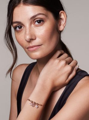 Precious Metal-Plated Sterling Silver Starter Slider Bracelet in ROSE GOLD | Michael Kors