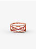 14K Rose Gold-Plated Sterling Silver Pavé Nesting Ring image number 6