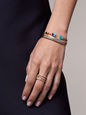 Precious Metal-Plated Sterling Silver Pavé Ring Jacket image number 3