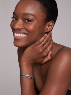 Black Rhodium-Plated Sterling Silver Pav&eacute; Ring Jacket