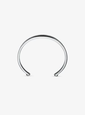 Precious Metal-Plated Sterling Silver Pavé Cuff Jacket in SILVER | Michael Kors