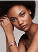 14K Rose Gold-Plated Sterling Silver Pavé Nesting Cuff image number 2