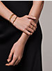 14K Gold-Plated Sterling Silver Rainbow Pavé Nesting Cuff image number 2