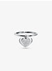 Precious Metal-Plated Sterling Silver Pavé Heart Ring image number 1