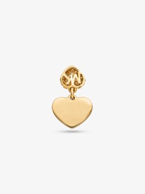 Precious Metal-Plated Sterling Silver Pavé Heart Ring image number 2