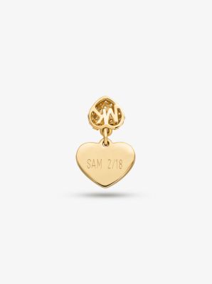 Precious Metal-Plated Sterling Silver Pavé Heart Ring image number 3