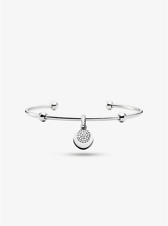 Precious Metal-Plated Sterling Silver Cuff and Charm Set image number 0