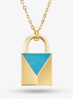 Padlock necklace best sale michael kors