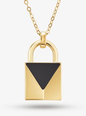 14K Gold Filled Lock Necklace