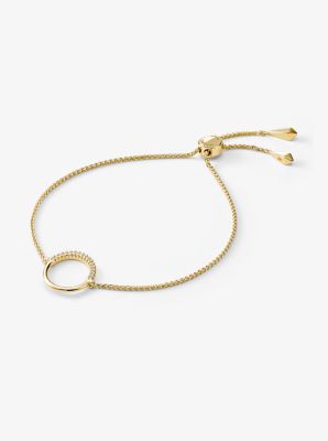 14K Gold-Plated Sterling Silver Circle Slider Bracelet | Michael Kors