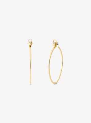 Precious Metal-Plated Sterling Silver Interchangeable Hoops
