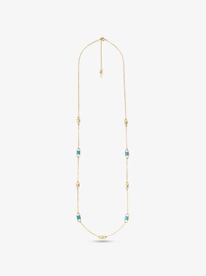 michael kors turquoise necklace