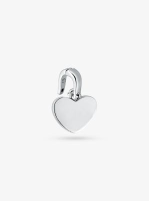 Precious Metal-Plated Sterling Silver Heart Charm in SILVER | Michael Kors