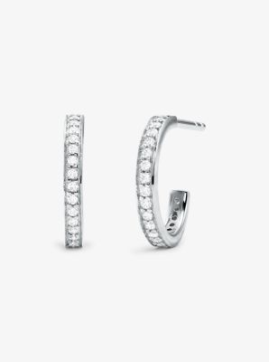 michael kors diamond hoop earrings