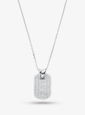 mk silver necklace