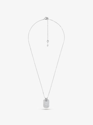 Michael kors dog store tag necklace