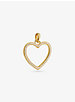 14K Gold-Plated Sterling Silver Pavé Oversized Heart Charm image number 1