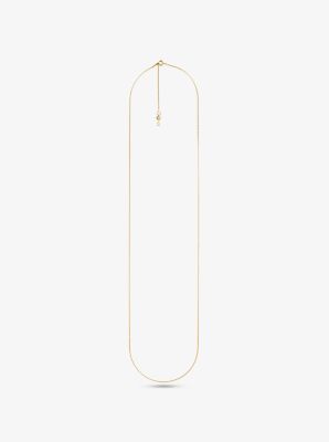14K Gold-Plated Sterling Silver Long Starter Necklace image number 0