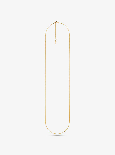 14K Gold-Plated Sterling Silver Long Starter Necklace | Michael Kors