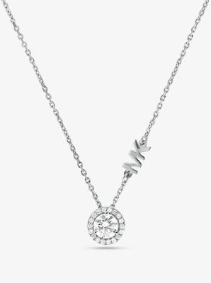 mk silver necklace