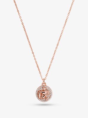 michael kors rose gold pendant