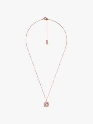 rose gold michael kors necklace
