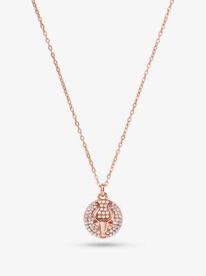 rose gold michael kors necklace