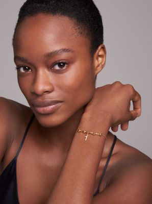 14K Gold-Plated Sterling Silver Pav&eacute; Number 8 Charm