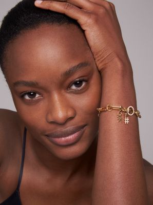 Precious Metal-Plated Sterling Silver Logo Charm