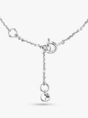 Precious Metal-Plated Sterling Silver Logo Charm Slider Bracelet