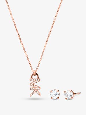 michael kors necklace and earring set