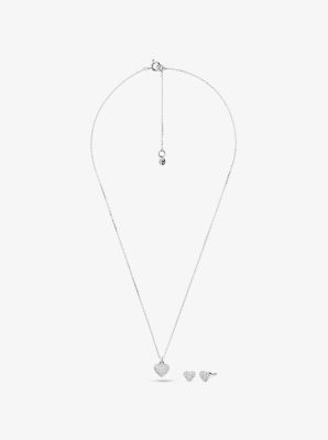 michael kors earrings and necklace set