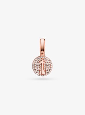 14K Rose Gold-Plated Sterling Silver Pav&eacute; Sagittarius Zodiac Charm