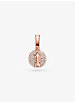 14K Rose Gold-Plated Sterling Silver Pavé Sagittarius Zodiac Charm image number 0