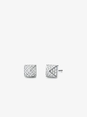 michael kors stud earrings silver